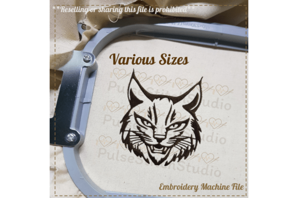 Bobcat Embroidery Design